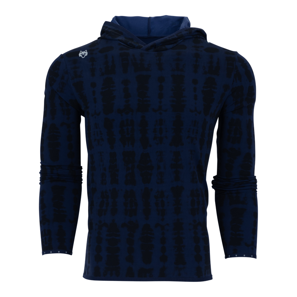 Greyson Clothiers Shibori Colorado Hoodie in MALTESE BLUE