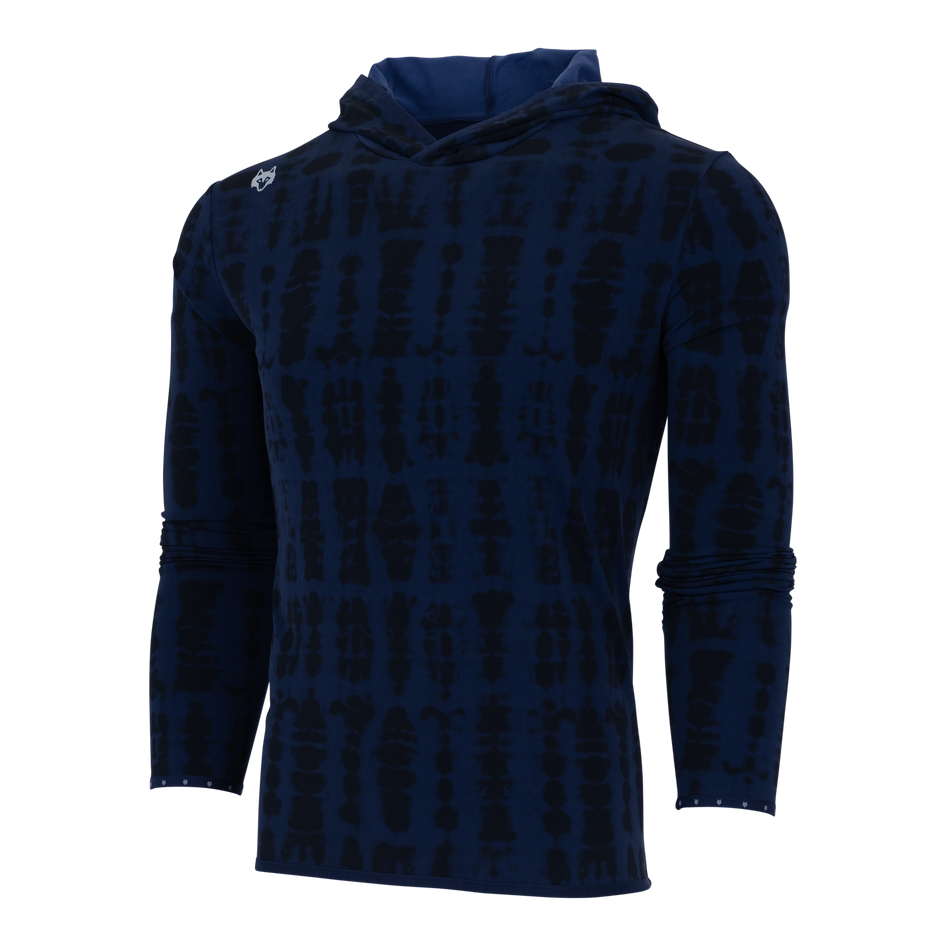 Greyson Clothiers Shibori Colorado Hoodie in MALTESE BLUE
