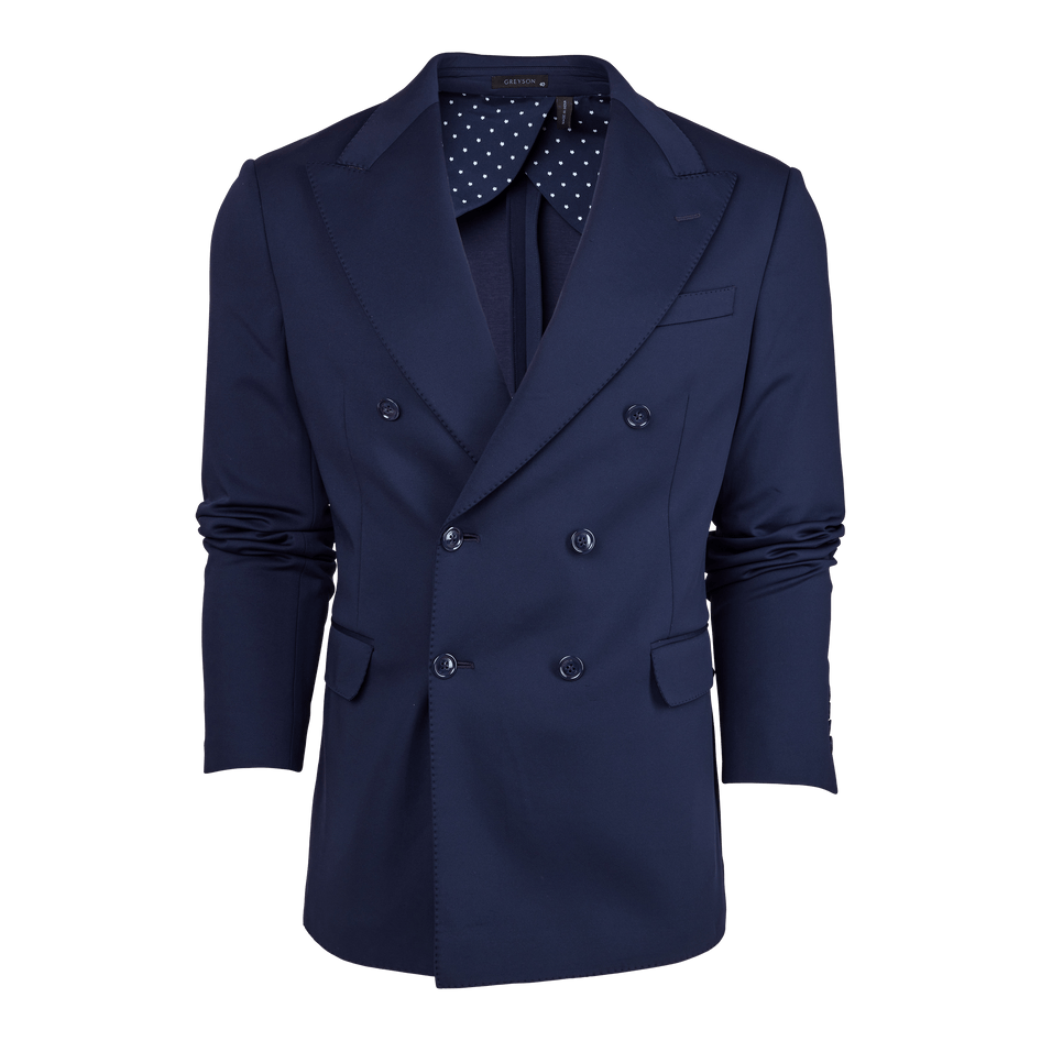 Greyson Clothiers Sequoia Double Breasted Sport Coat in MALTESE BLUE