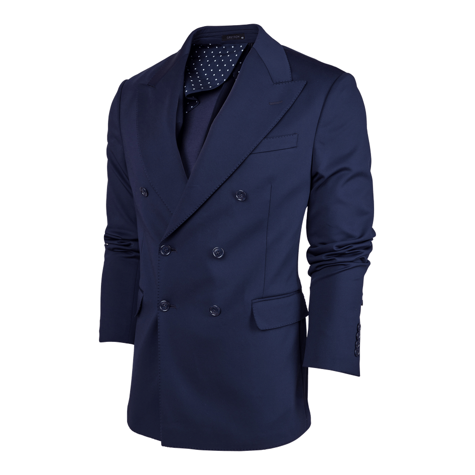 Greyson Clothiers Sequoia Double Breasted Sport Coat in MALTESE BLUE