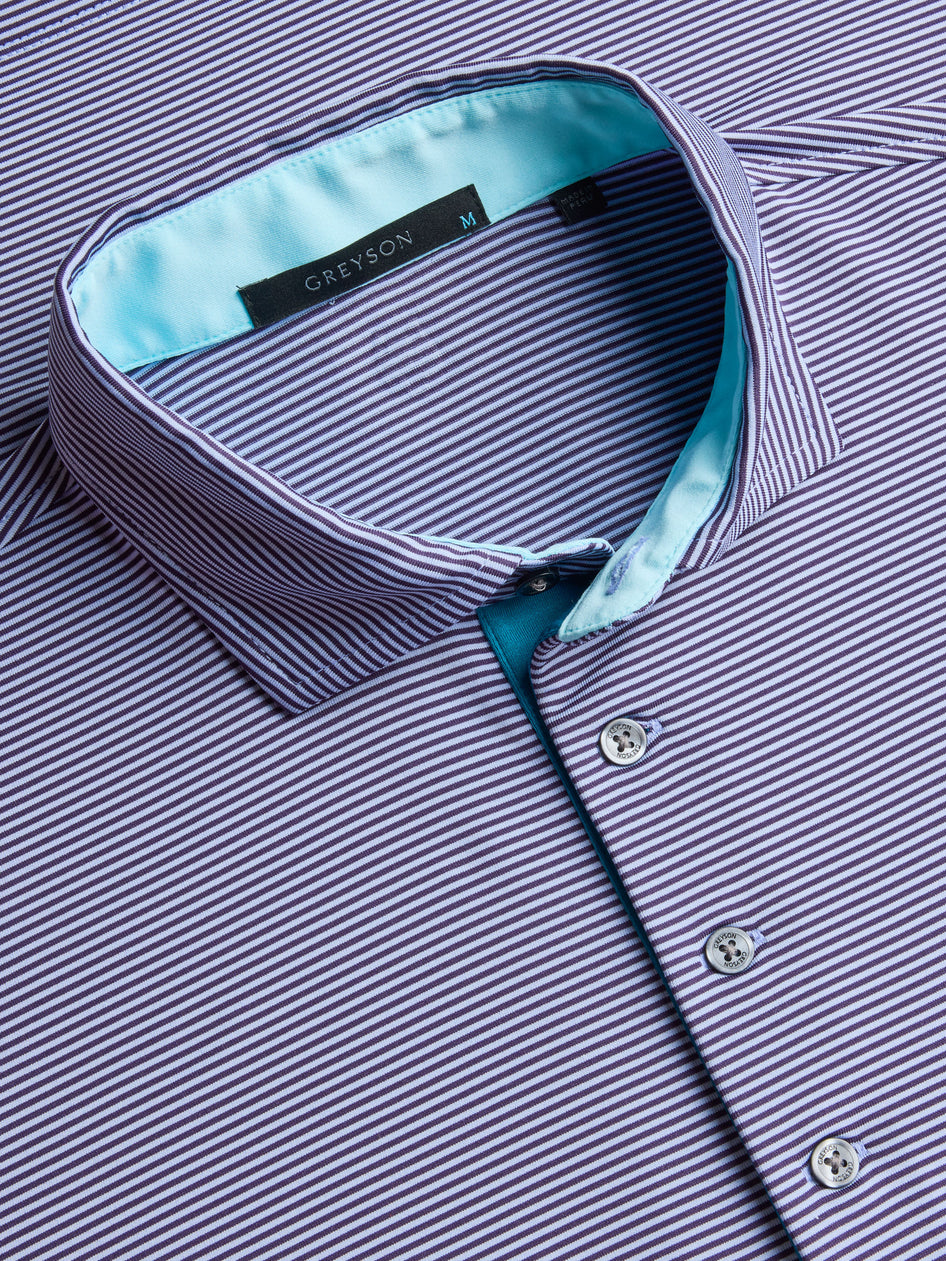 Greyson Clothiers Saranac Polo (Heron/Mulberry)