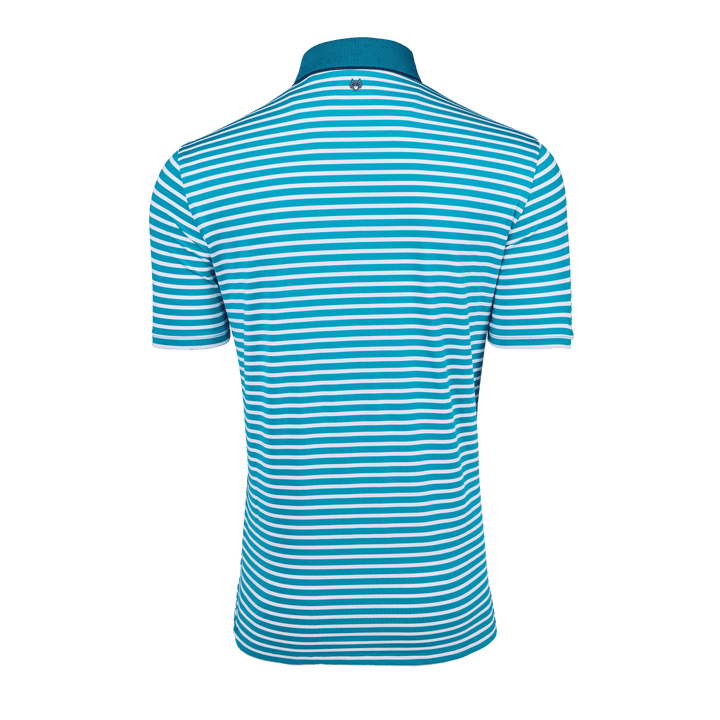 Mens Santa Ana Short Sleeve Polo - Performance Striped Polo with