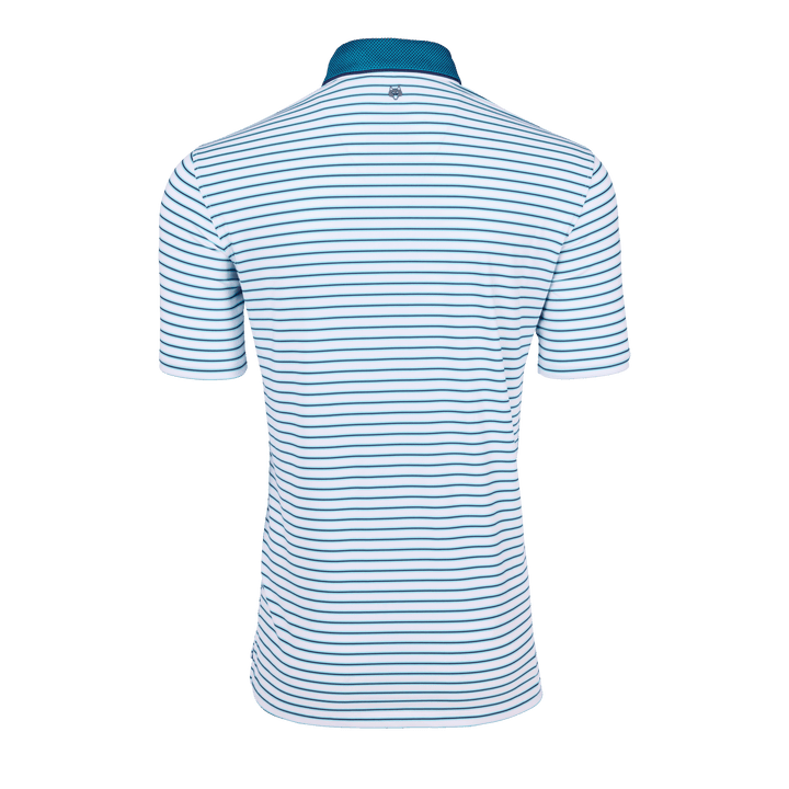 Mens Arenal Short Sleeve Polo - Performance Striped Polo with Knit