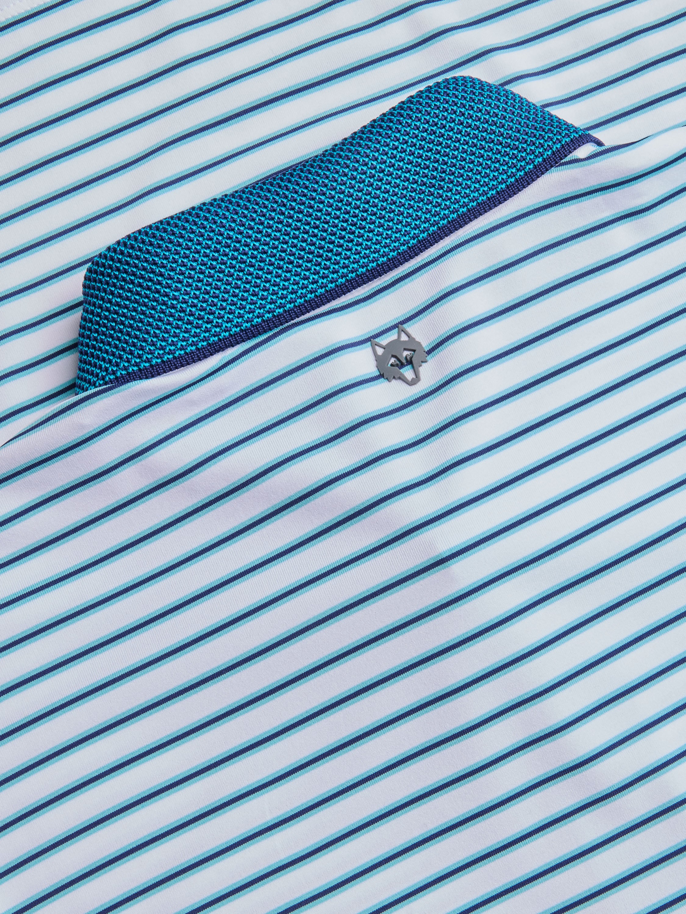 Mens Arenal Short Sleeve Polo - Performance Striped Polo with Knit