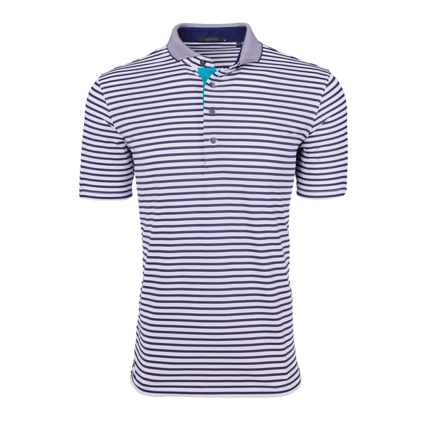 shirt combination parker ナゴンスタンス Mens Arenal Short Sleeve Polo - Performance Striped Polo
