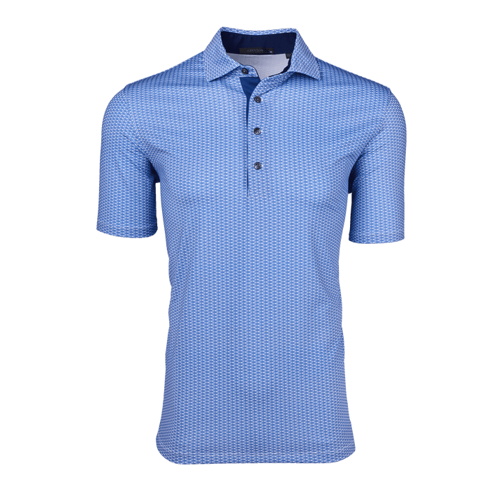 Mens Phantom Polo - Performance Printed Polo with Spread Collar