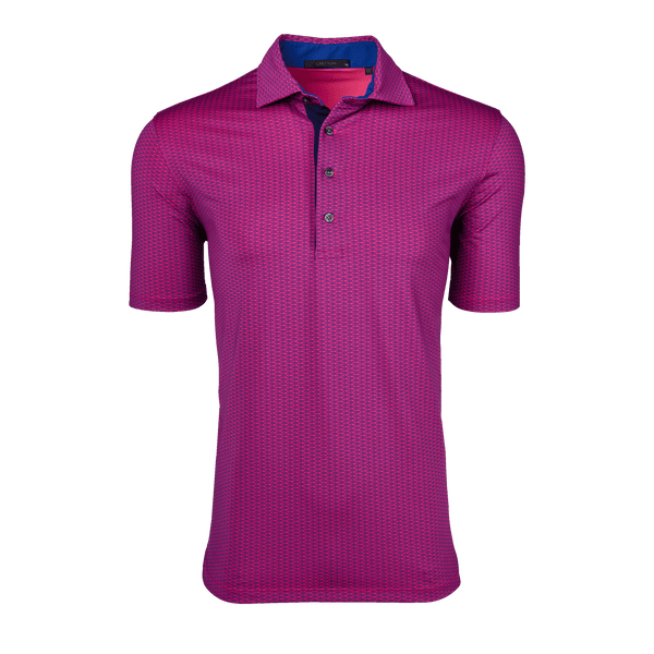 Mens Phantom Polo - Performance Printed Polo with Spread Collar