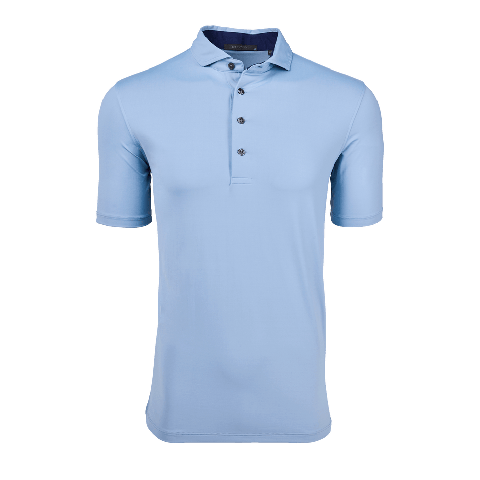 Mens Solid Short Sleeve Mens Performance Button Up Solid