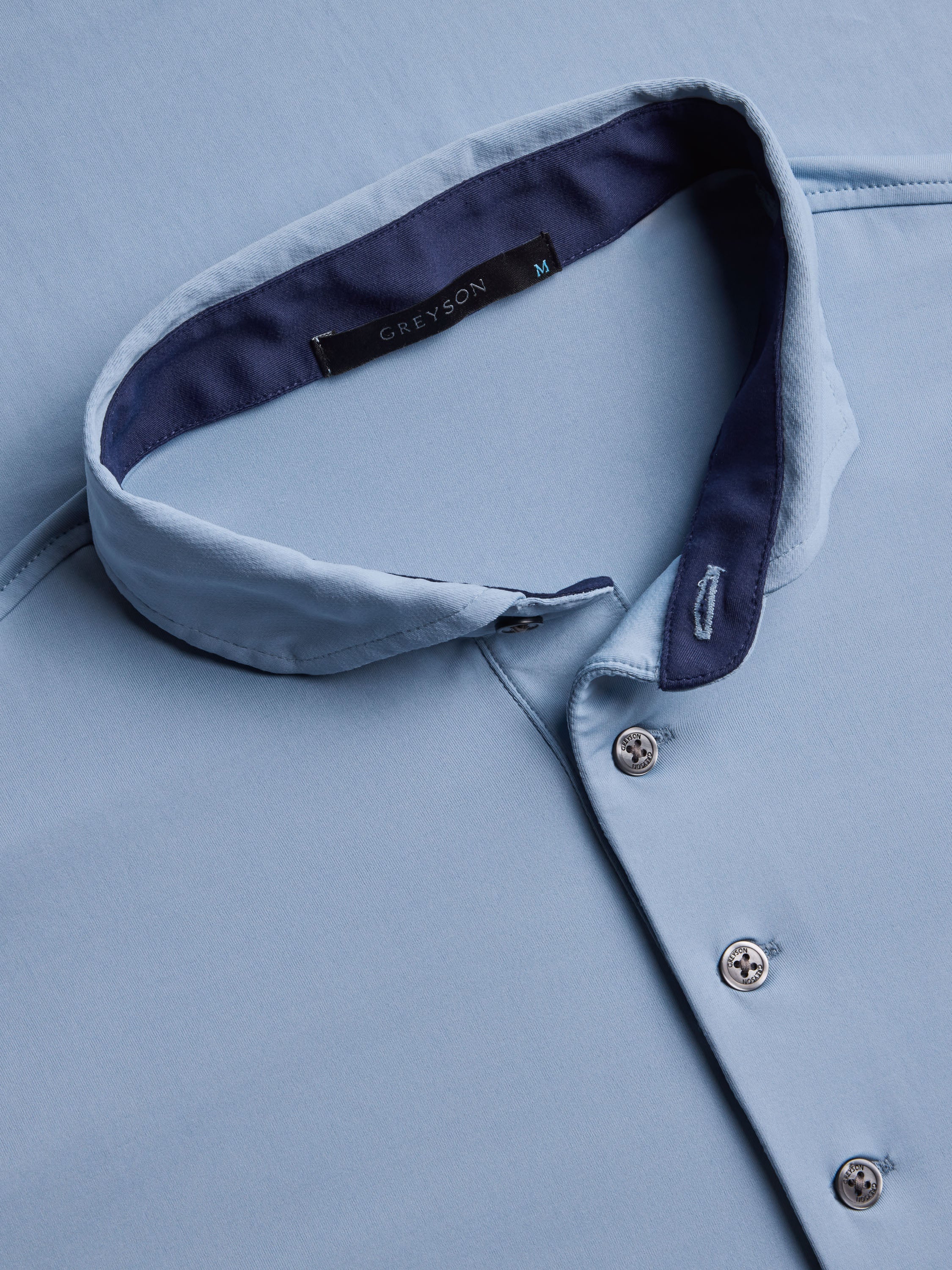 Mens Solid Short Sleeve Mens Performance Button Up Solid