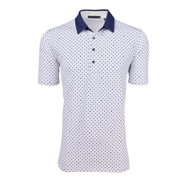 Mens Printed Short Sleeve Serpent Moon Polo