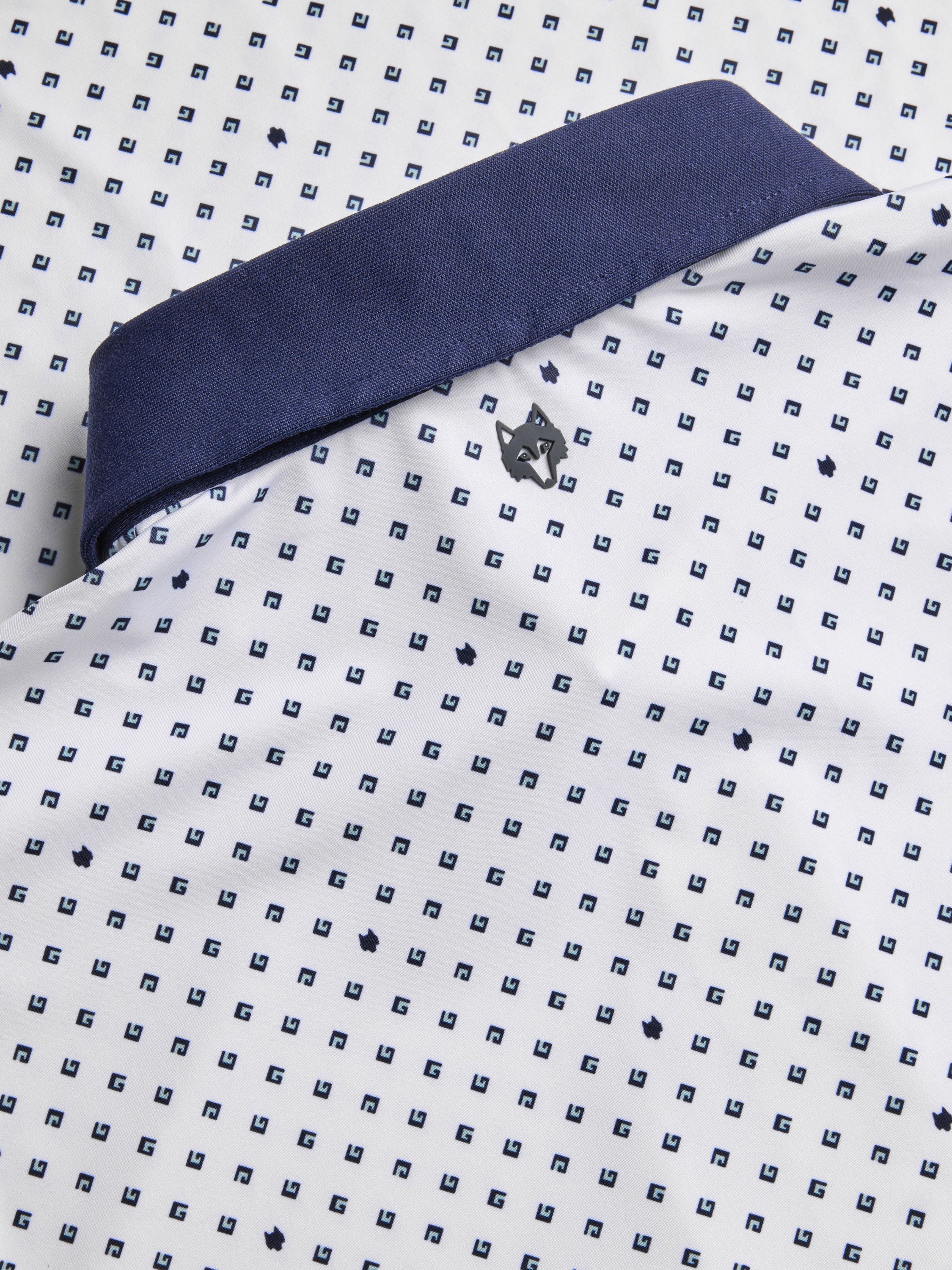 Mens G Squared Short Sleeve Polo - Performance Printed Polo with