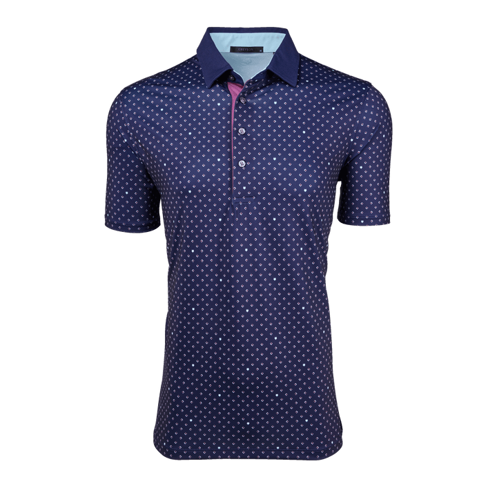Mens G Squared Short Sleeve Polo - Performance Printed Polo