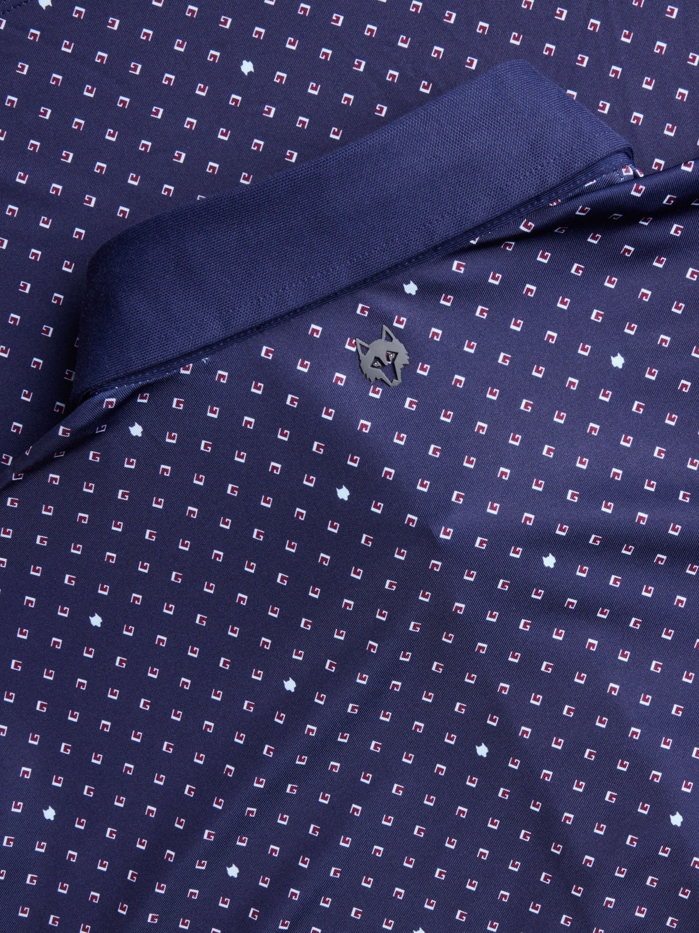 Mens Printed Short Sleeve G Squared Polo