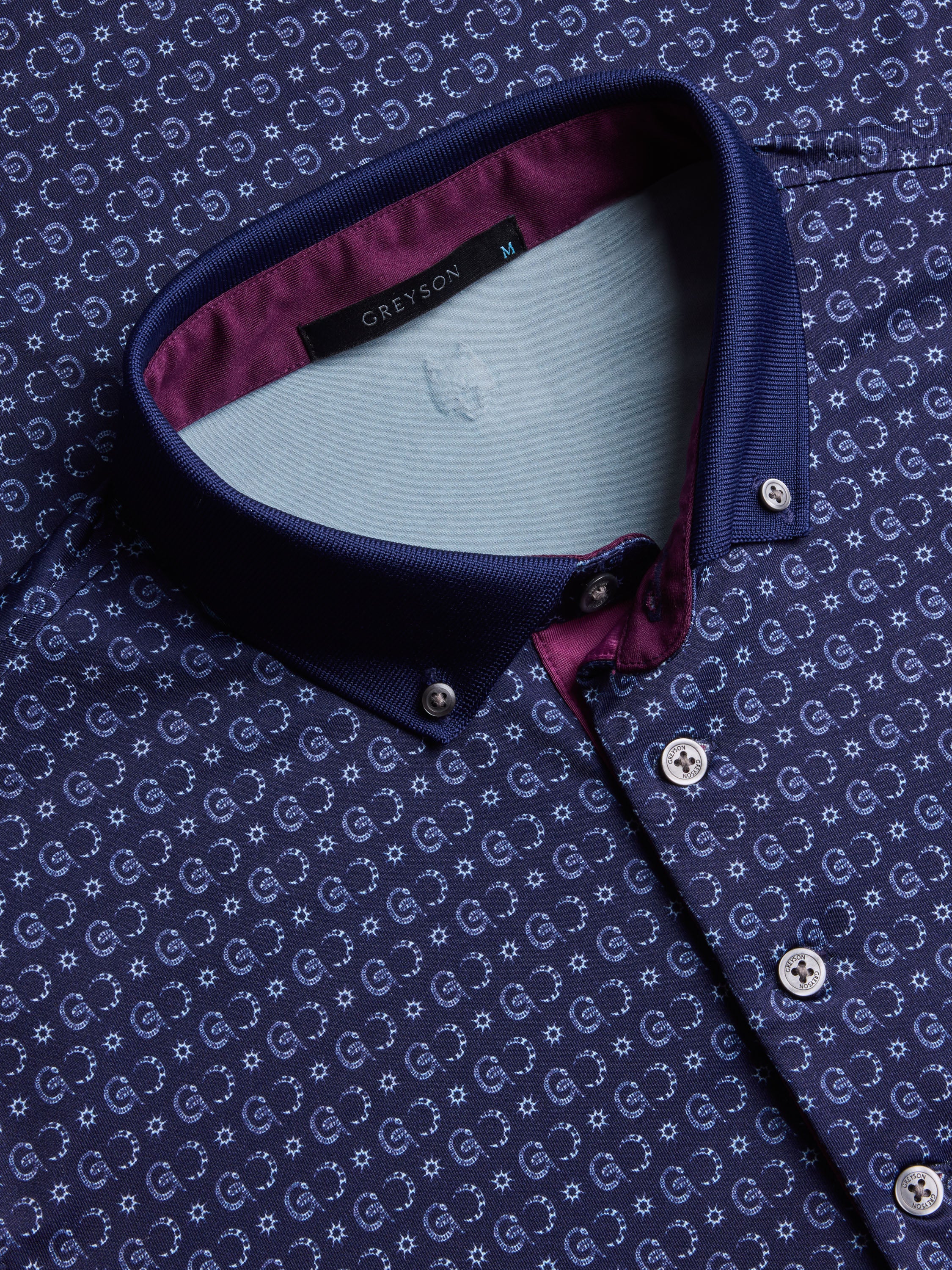 ぱ*ん様 ☆WAX☆Short soutine collar spring co Mens Canyon Stalk Short Sleeve Polo - Performance Printed