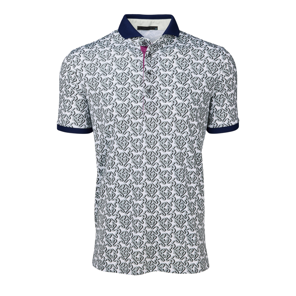 Men's Polos: Dark Floral Polo