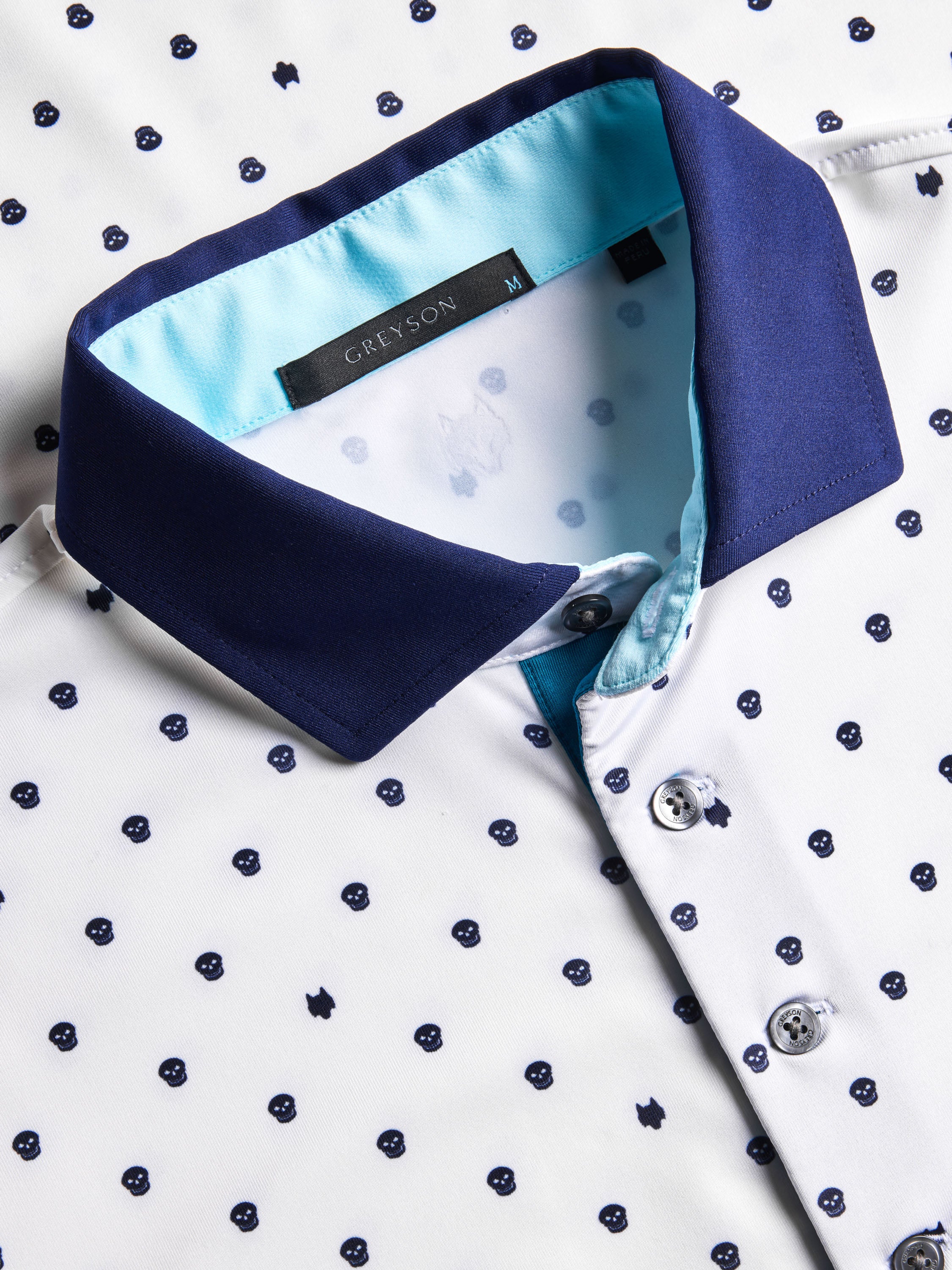 Voodoo Short Sleeve Polo - Performance Printed Polo with Contrast