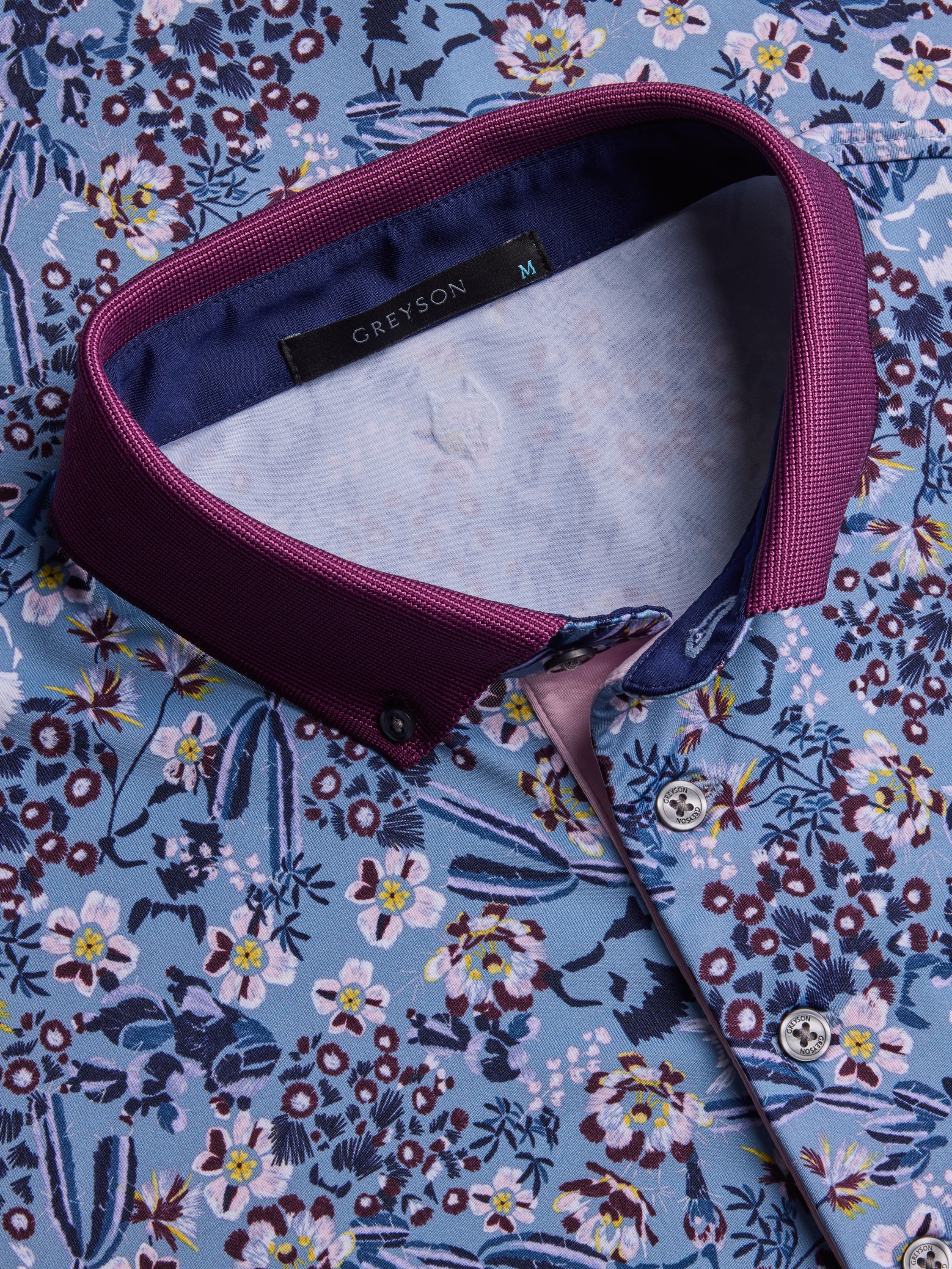Men's Polos: Dark Floral Polo