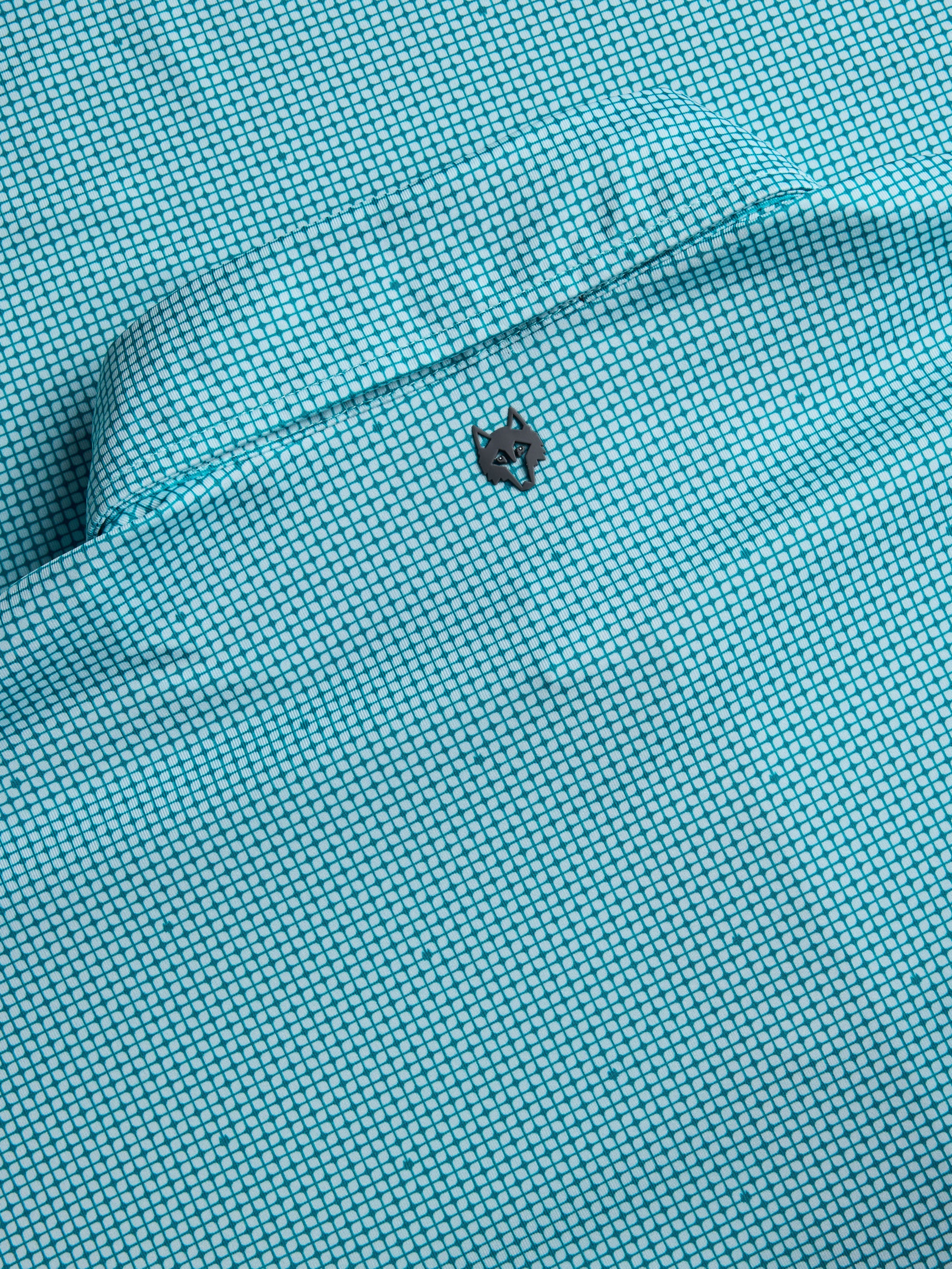 Mens Beacon Short Sleeve Polo - Performance Printed Polo with Knit