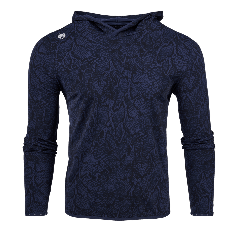 Mens Wolf Scales Colorado Hoodie - Printed Lightweight Performance Mens Wolf Scales Colorado Hoodie - Printed Lightweight Performance
