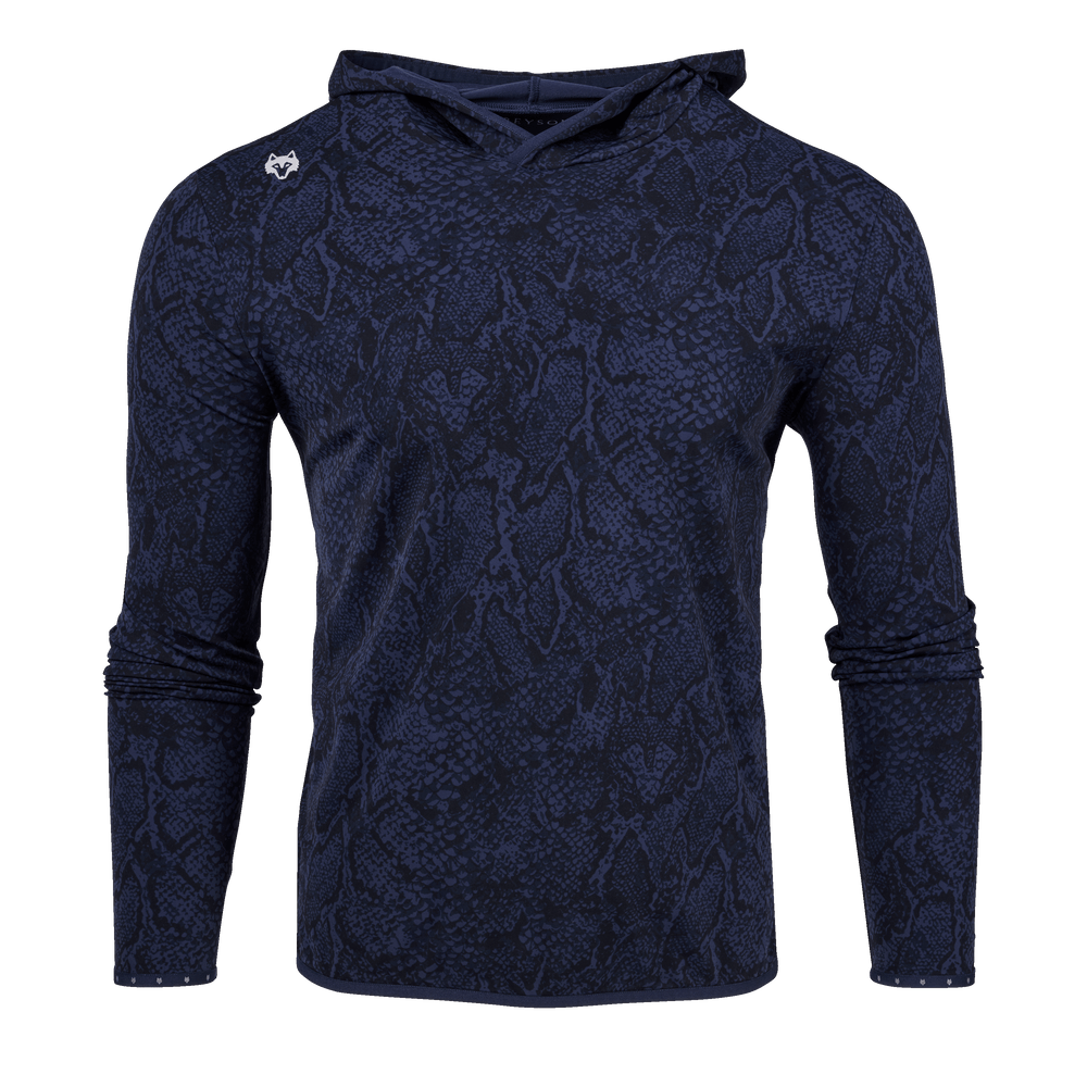 Mens Wolf Scales Colorado Hoodie - Printed Lightweight Performance ...