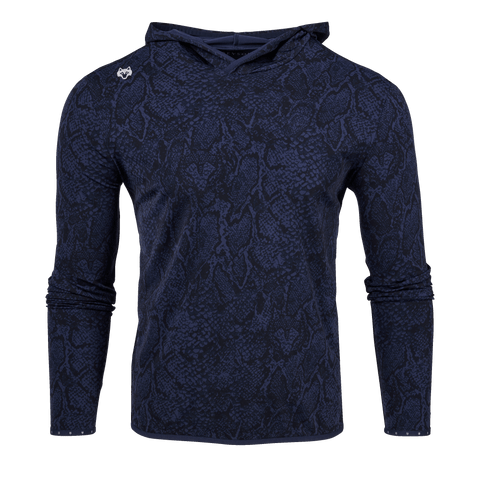 Mens Wolf Scales Colorado Hoodie - Printed Lightweight Performance
