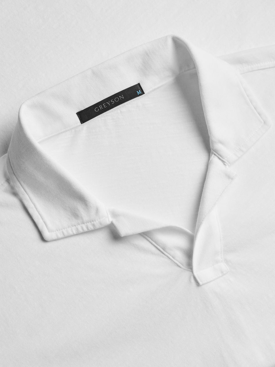 Greyson Clothiers Alpha Slub Johnny Collar Polo