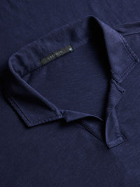 Alpha Slub Johnny Collar Polo
