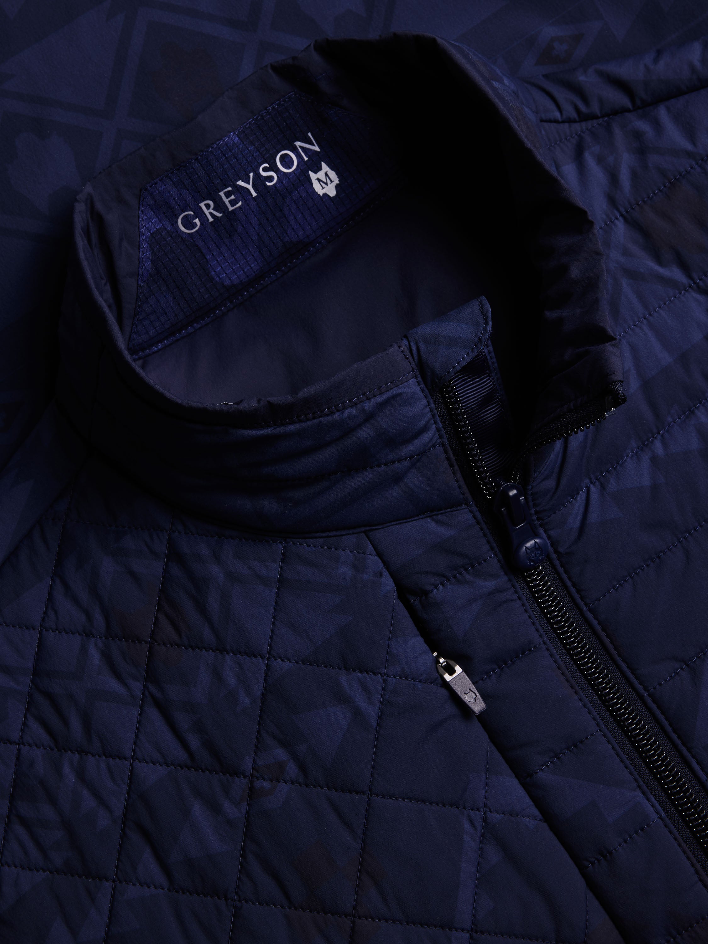 GREYSON グレイソン ゴルフ キルティングベスト ネイビー M（L） Mens Ghost Wolf Yukon Hybrid Vest - Ultra-Lightweight Windproof