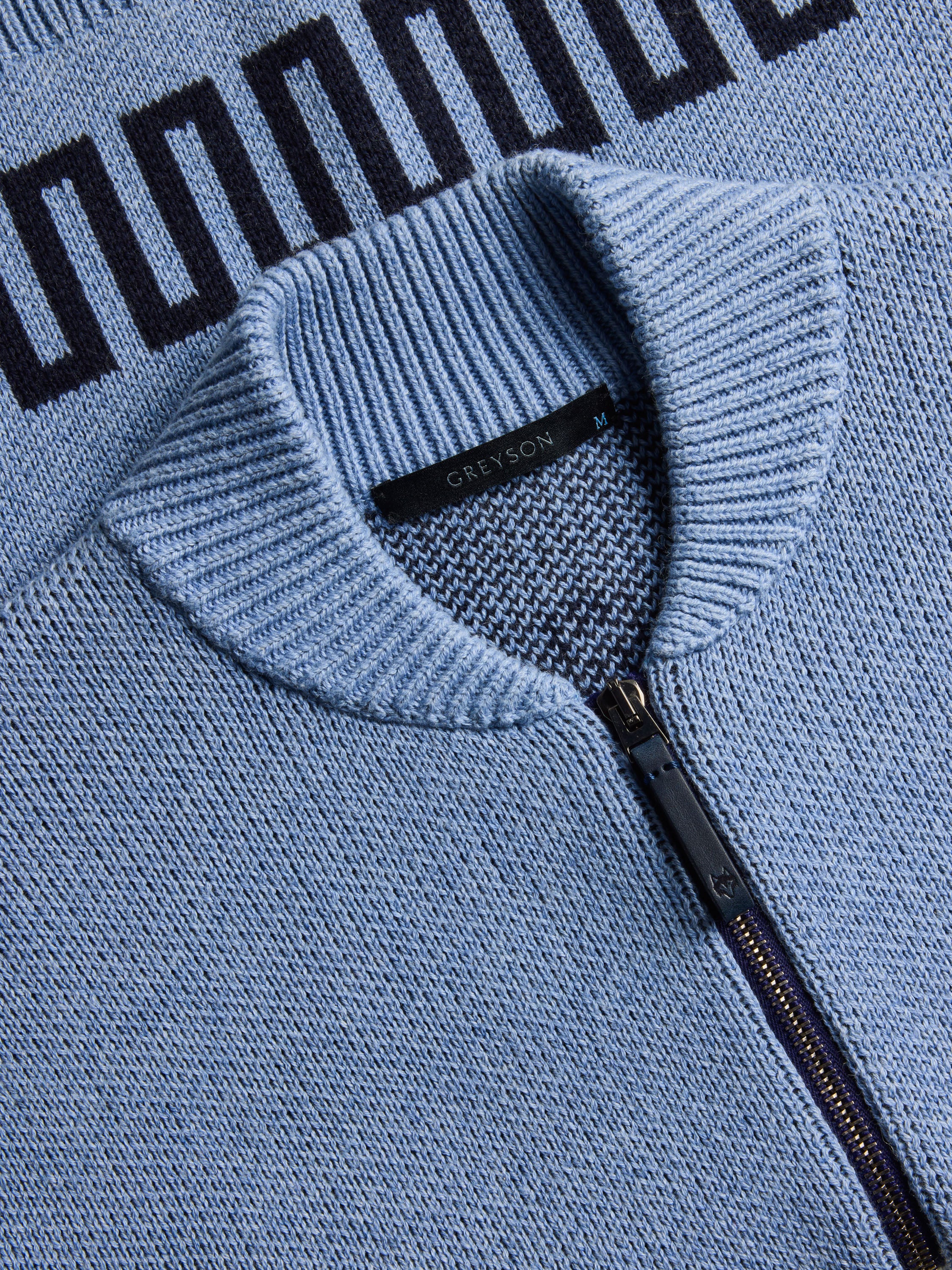 Mens Howling Moon Full-Zip Shawl Cardigan - Cashmere Blend Zip-Up