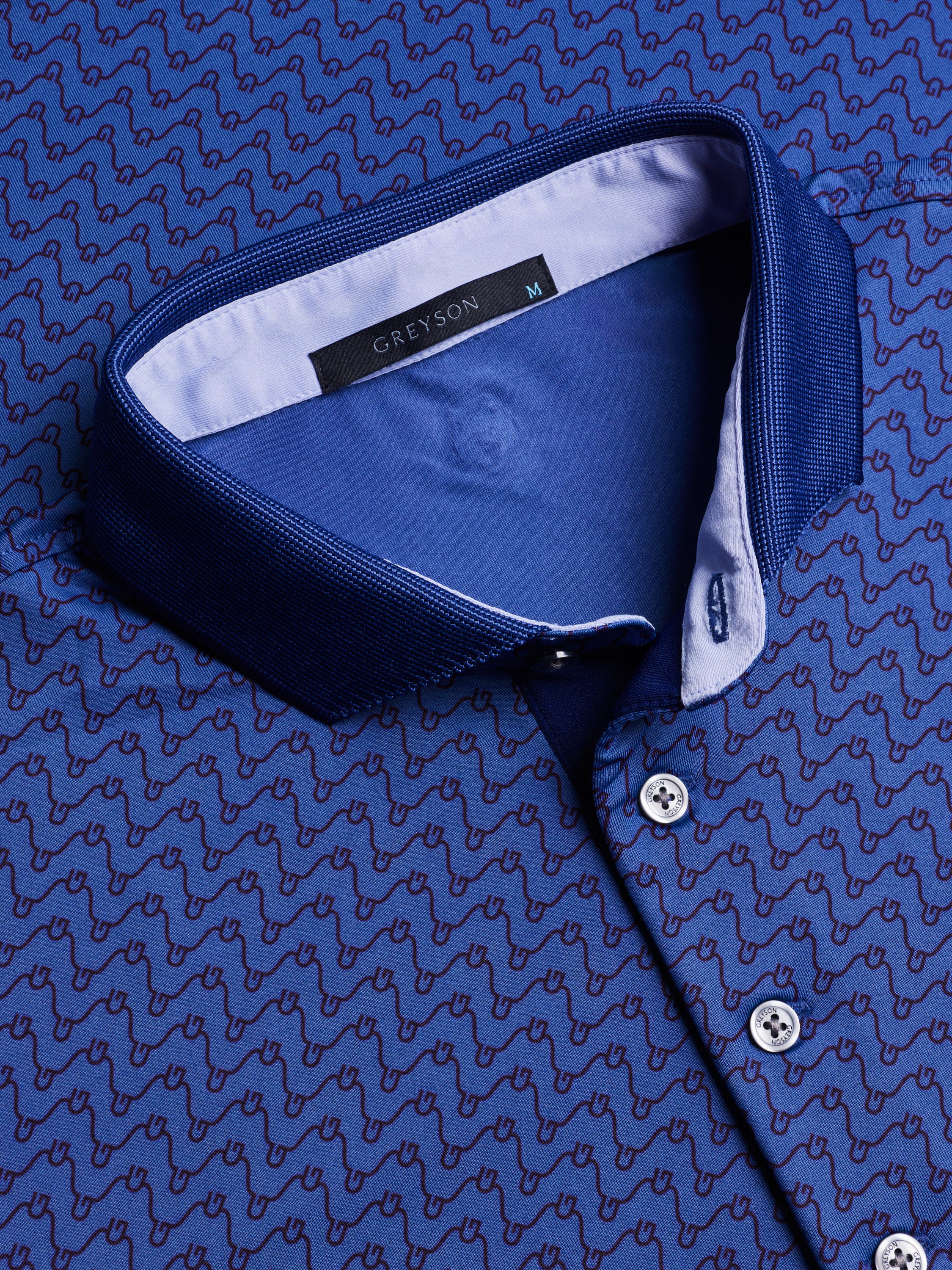 Mens Rogue River Short Sleeve Polo - Performance Printed Polo with