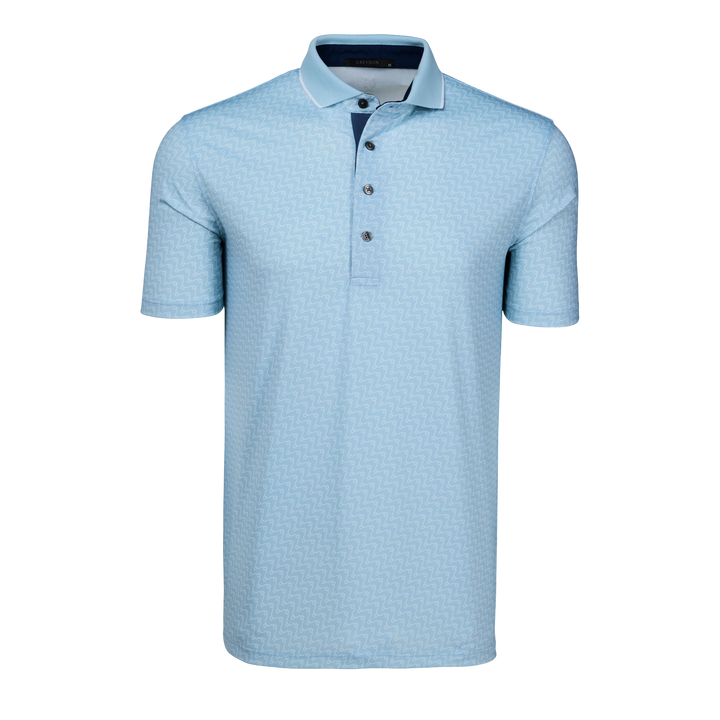 Mens Rogue River Short Sleeve Polo - Performance Printed Polo with