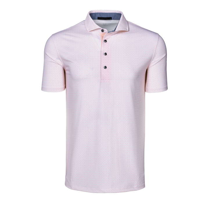 GREYSON グレイソン ゴルフ ポロシャツ ピンク M（L） Mens Ghost Thistle Short Sleeve Polo - Performance Printed Polo
