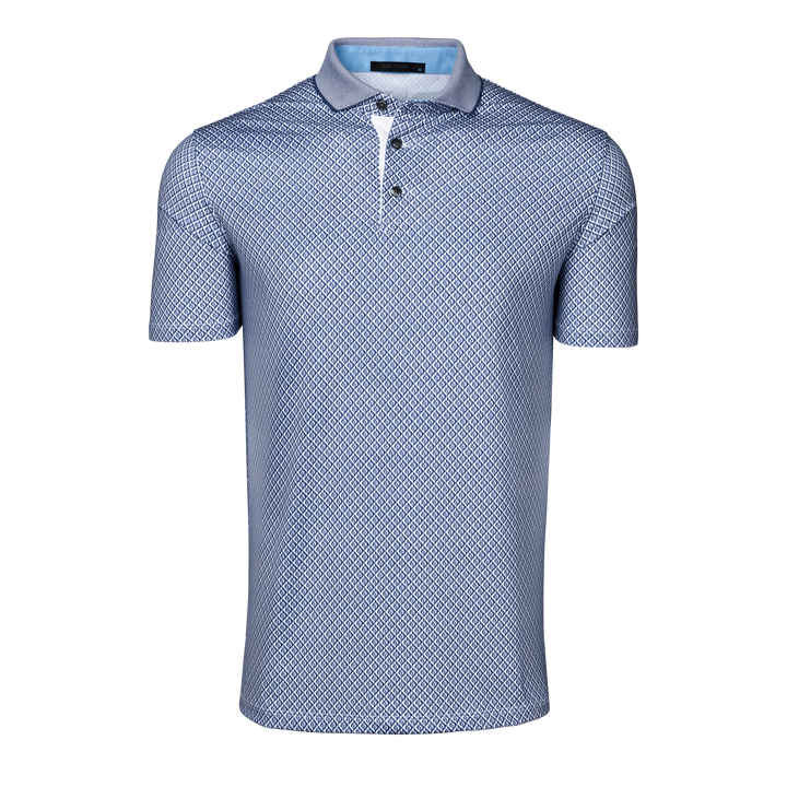 GREYSON グレイソン　voodoo polo 表記M Mens Shadow Wolf Short Sleeve Polo - Performance Printed Polo with