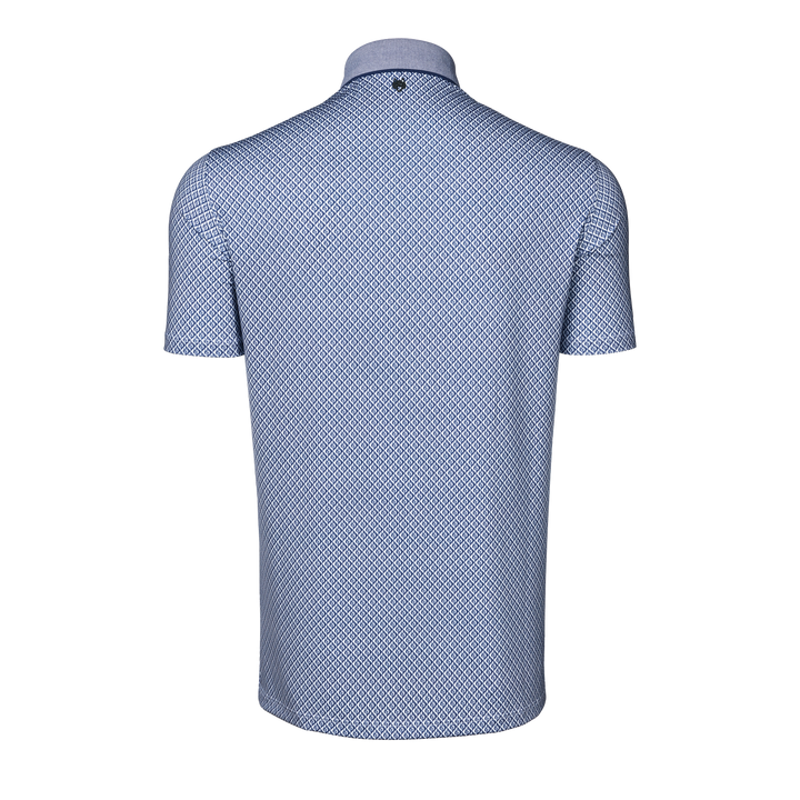 Mens Shadow Wolf Short Sleeve Polo - Performance Printed Polo with