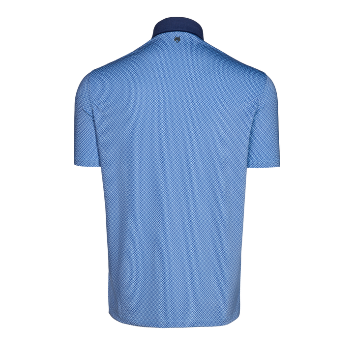 Mens Shadow Wolf Short Sleeve Polo - Performance Printed Polo with