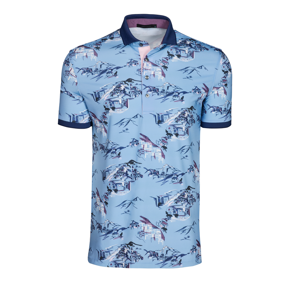Greyson Clothiers In the Blues Short Sleeve Polo