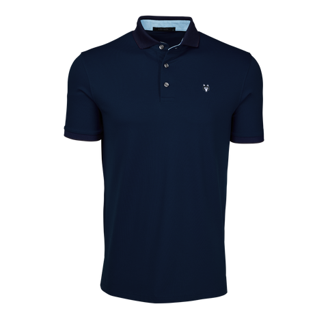 Mens Wolf Icon Short Sleeve Polo - Performance Stretch Cotton Polo
