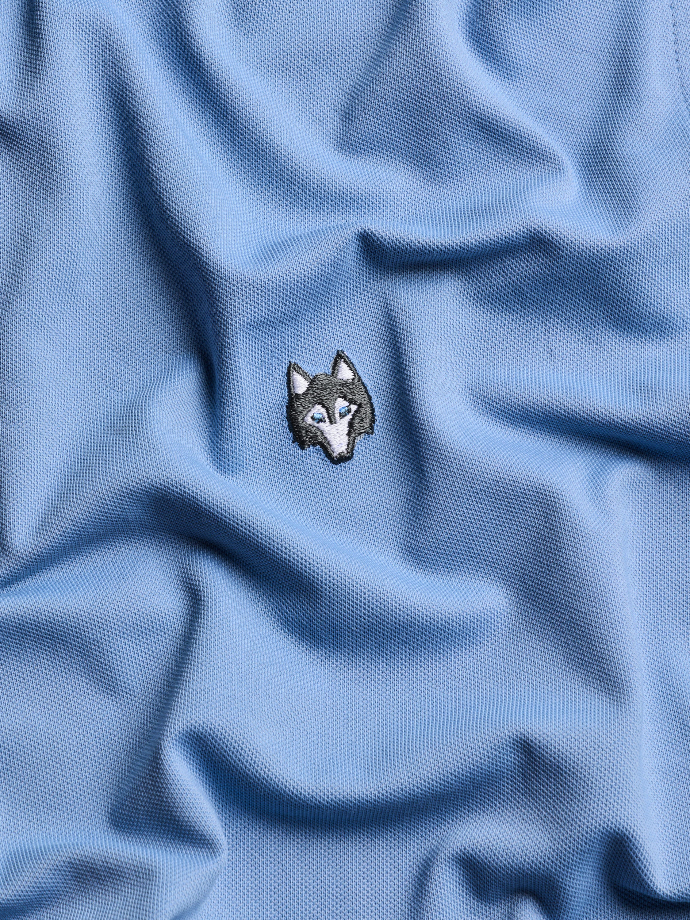Mens Wolf Icon Short Sleeve Polo - Performance Stretch Cotton Polo