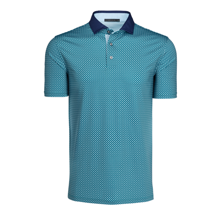 Mens Ironwood Short Sleeve Polo - Performance Printed Polo with