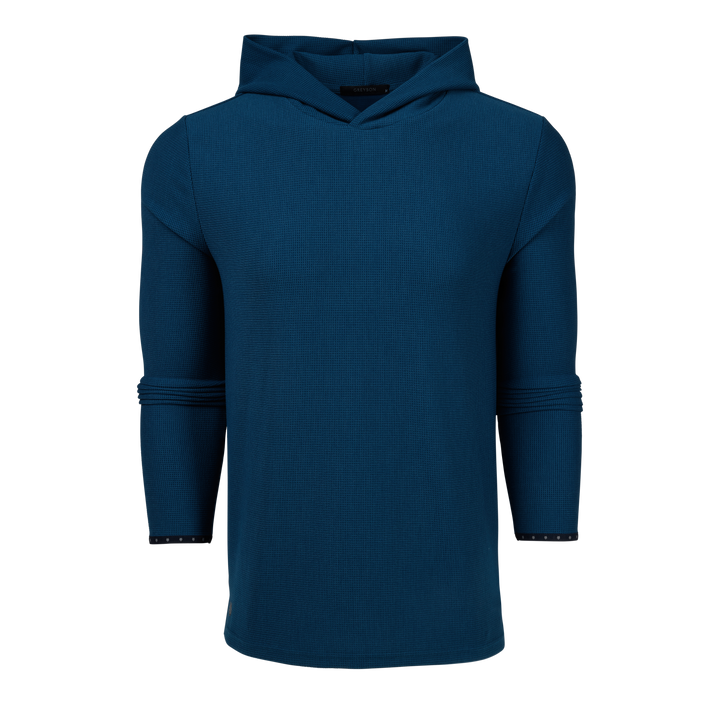 Mens Traverse Waffle Hoodie - Lightweight Stretch Hoodie | Greyson