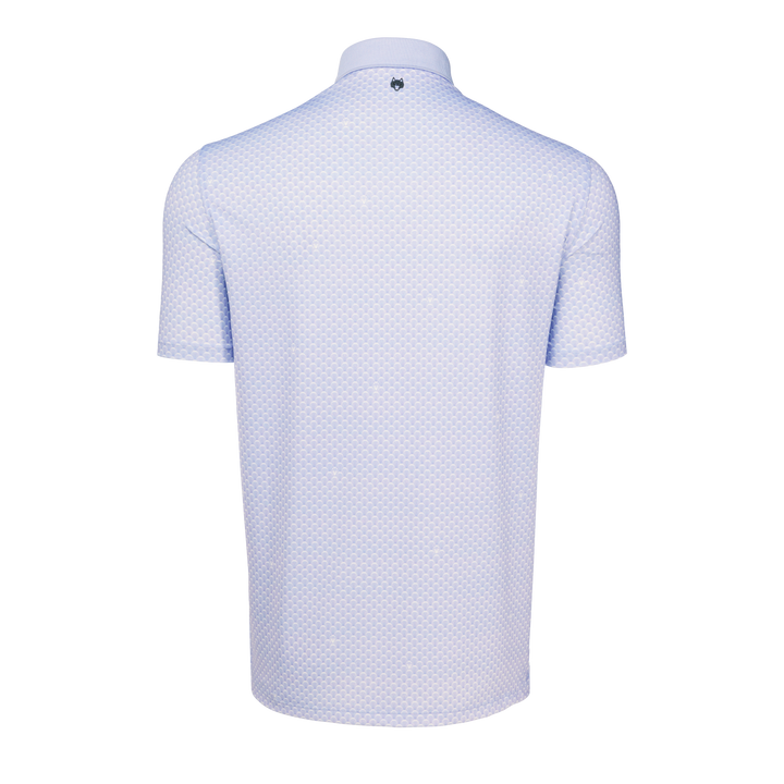 Mens Ponderous Wolf Short Sleeve Polo - Performance Printed Polo