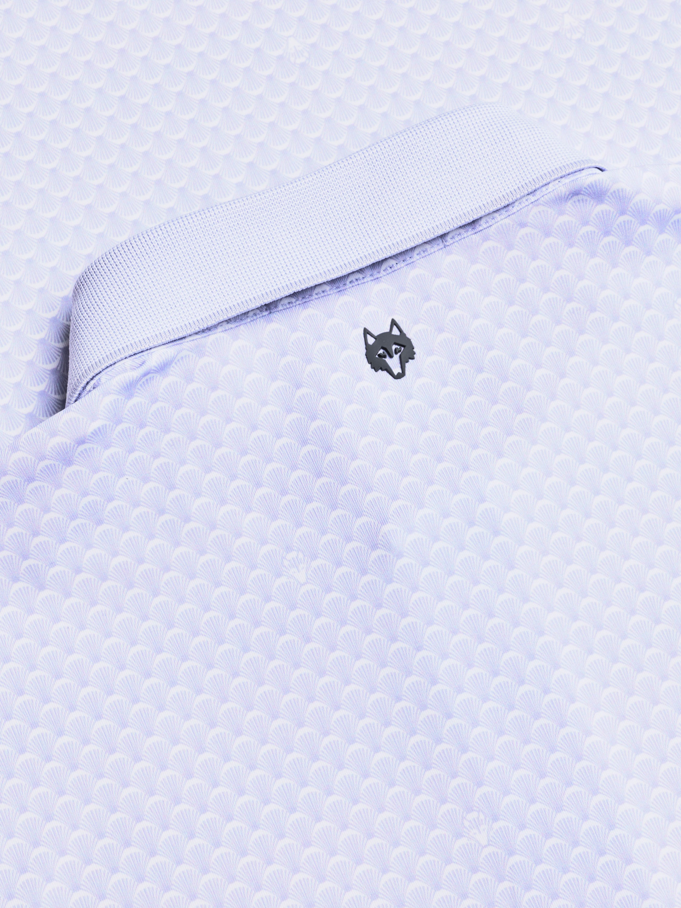 Mens Ponderous Wolf Short Sleeve Polo - Performance Printed Polo