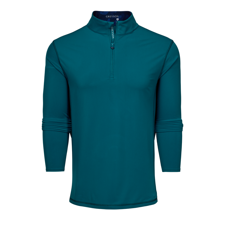 Mens Tate Mock Neck Quarter-Zip - Midweight Performance Mock Neck