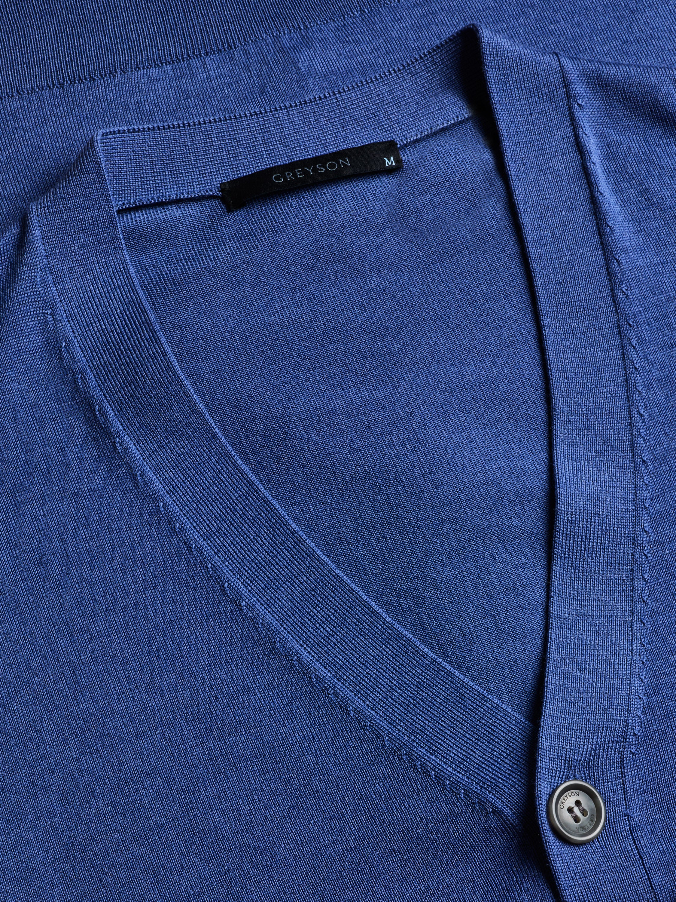 Mens Saratoga Cardigan - Tropical Weight Merino Wool Button-Up