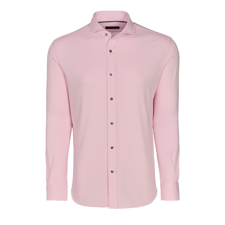Mens Omaha Pique Dress Shirt - Classic Oxford Collared Shirt