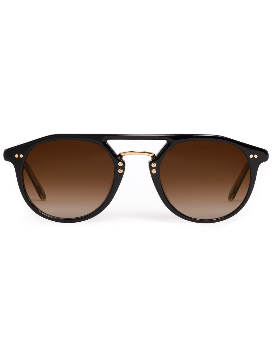 Greyson Clothiers GREYSON X KREWE Markle Sunglasses in BLACK TEA 18K