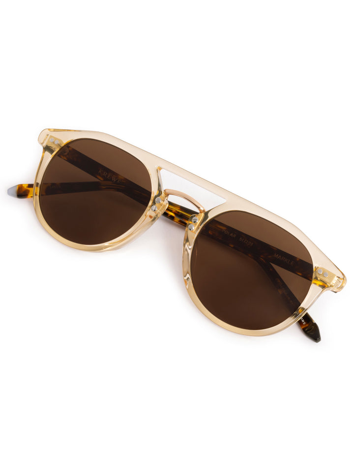 Flash Sale!⭐️KREWE Tan Sunglasses Gold Mirrored Lenses s-l400.jpg main image 4