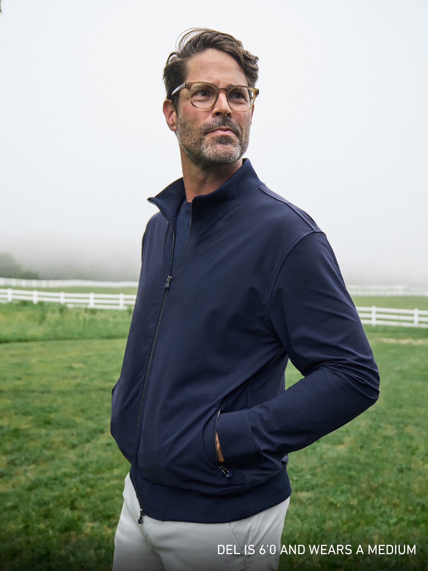 Mens Montauk Bomber Jacket - Italian-Sourced Fabric with a