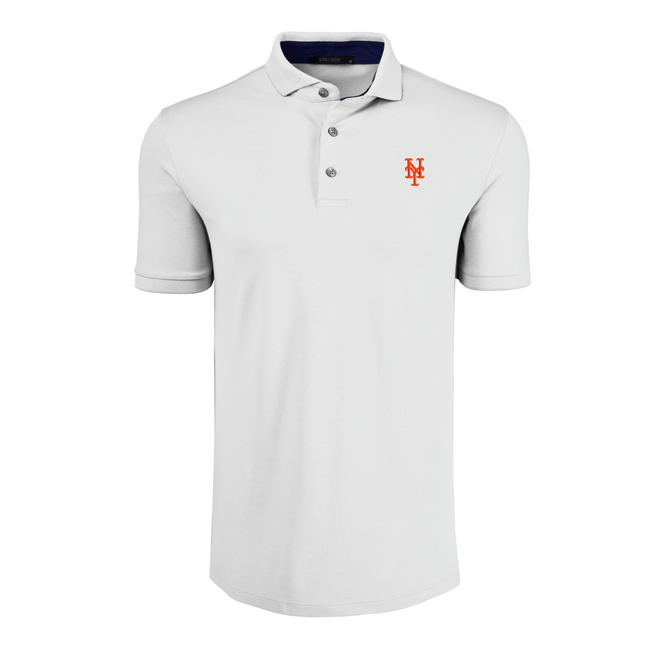 Mens New York Mets Crowley Short Sleeve Polo - Performance Stretch