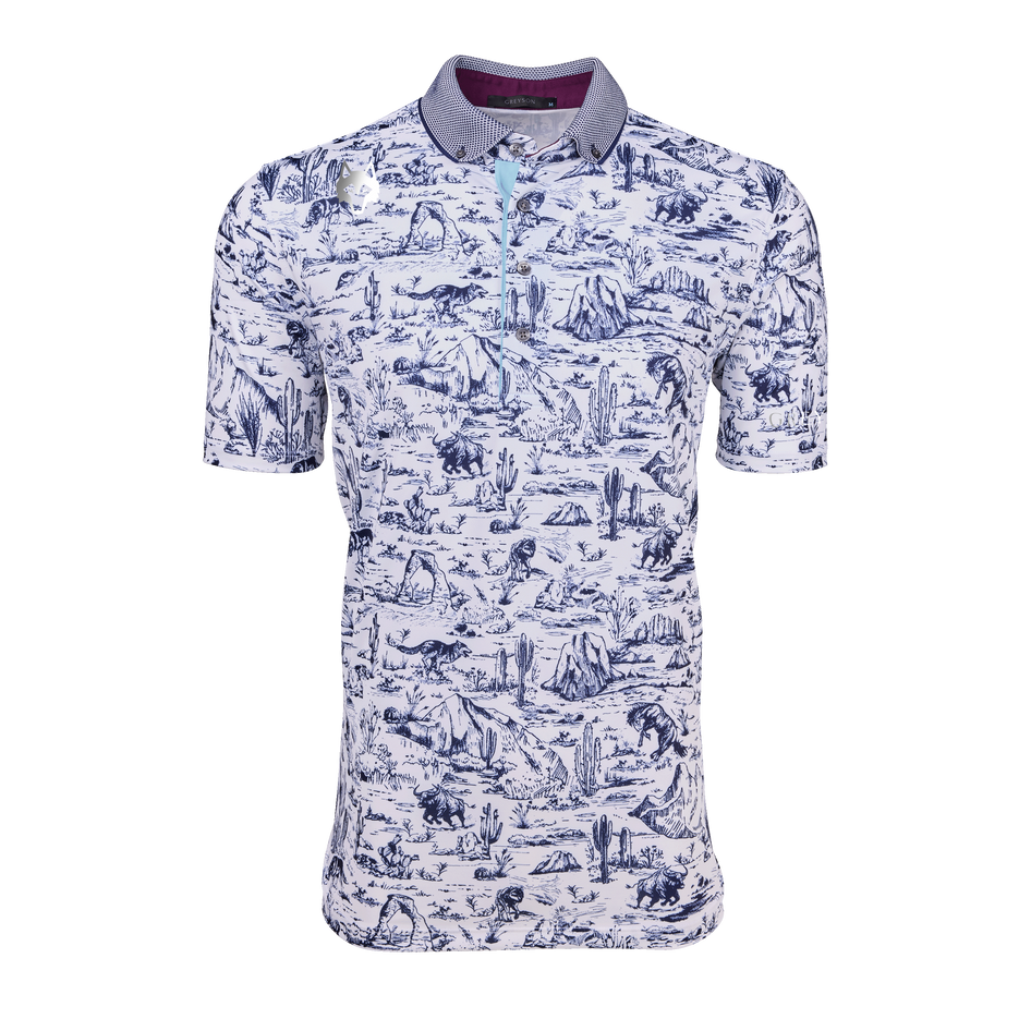 Players Club Utah Toile Polo